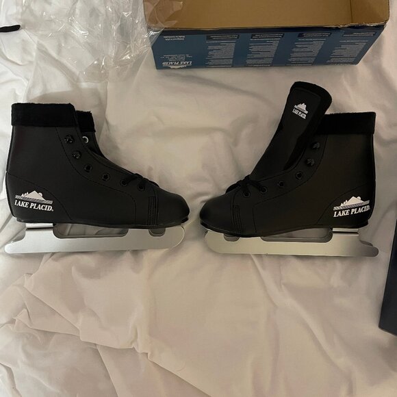 NIB Boy's Sz 1 Black Double Runner / Blade Ice Skates Lake Placid Learning Skate - Picture 3 of 14